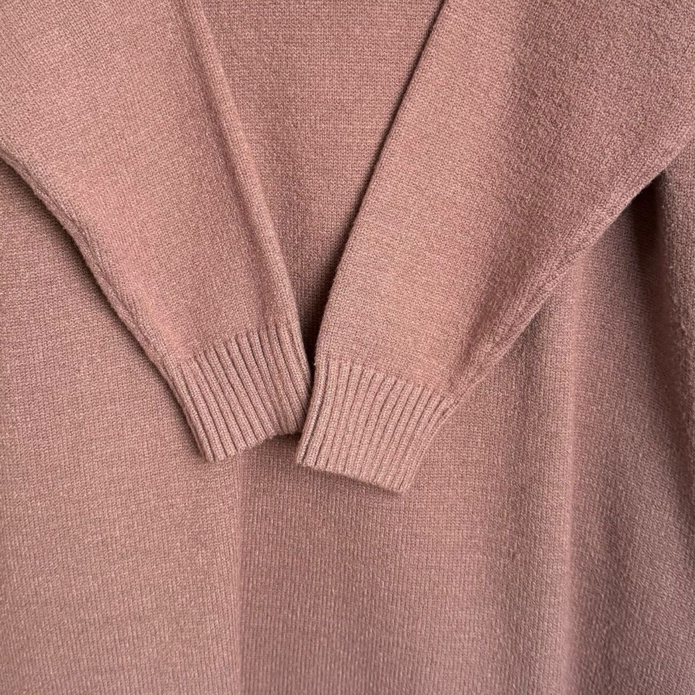 TAKE NOTE Two Tone Knit Sweater Dress Teen Girl Sz 16 Cream / Brown Ruffle - Picture 5 of 12